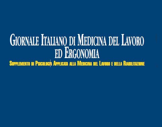 giornale italiano medicina del lavoro ed ergonomia