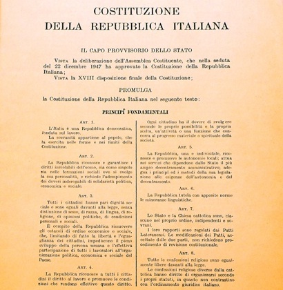 Costituzione della Repubblica Italiana